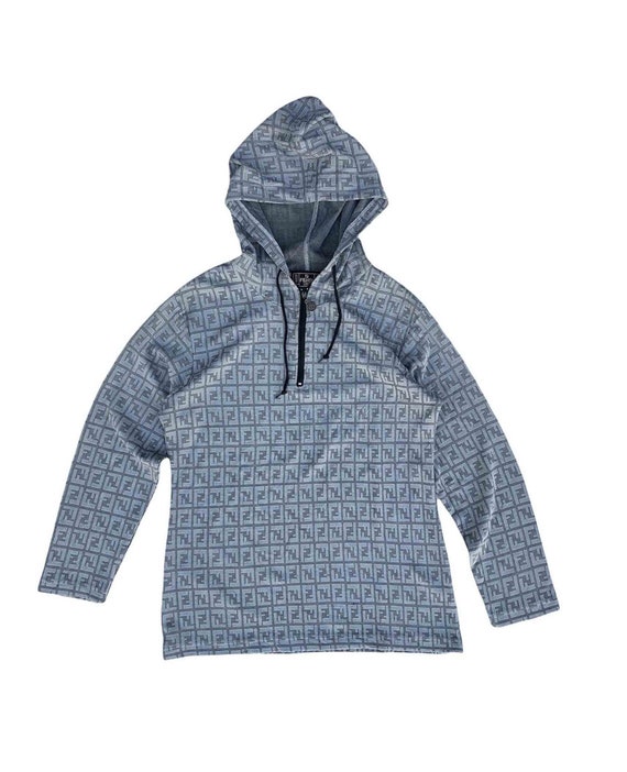 Top Vintage Fendi Zucca Hoodie View 4