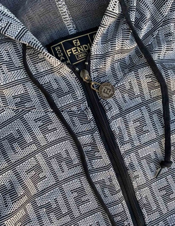 Top Vintage Fendi Zucca Hoodie View 2