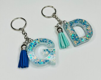 Winter-Schneeflocke-Buchstabe Keychain