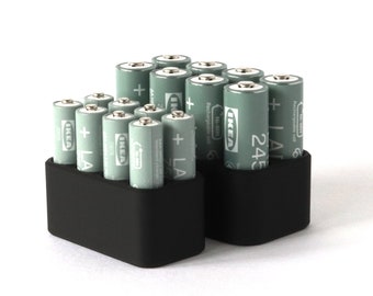 Compact Battery Holder for AA & AAA Batteries