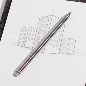 P1 Mechanical Pencil - Machined Stainless Steel - 0.5mm lead