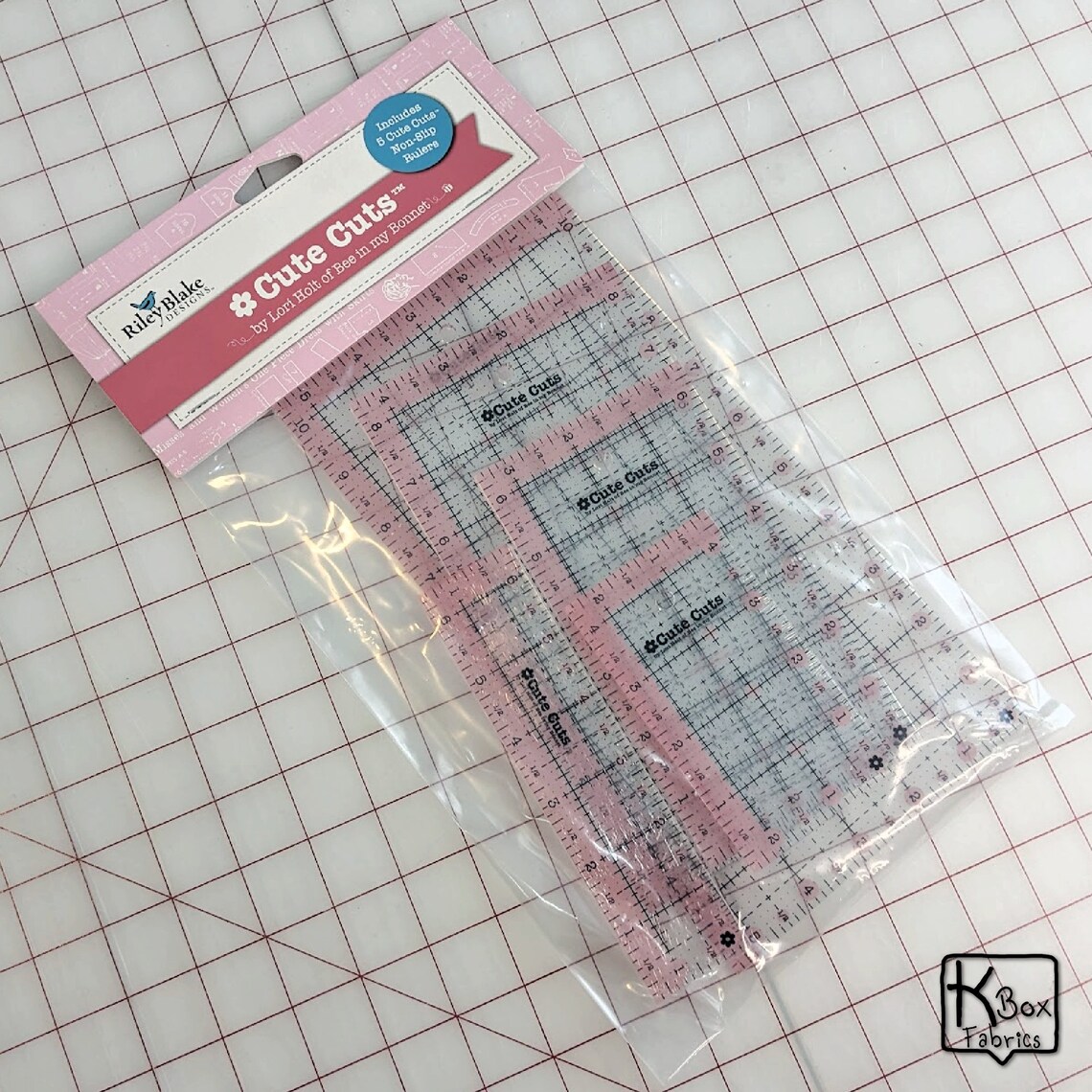 Quilting Ruler Rectangle Set Pink Cute Cuts Collection 5 Sizes of Non ...