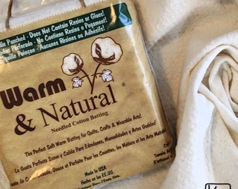 Craft Size Cotton Batting Warm & Natural Needle Cotton Wadding Preferred Soft and Warm Quilting Batting Quilters Notions Crafting Essential