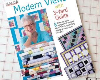 Quilt Pattern Book Modern Views with 3 Yard Quilts Instructions for 8 Different Quilts Fast and Easy Patterns Great Quilting Gift