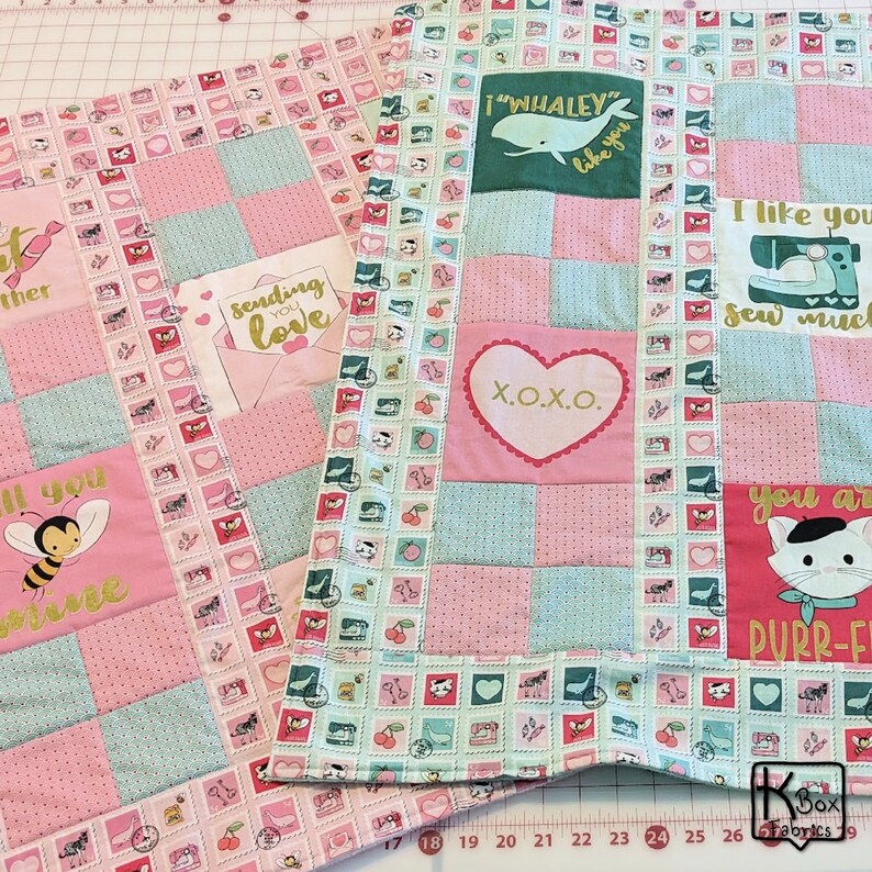Easy Quilt Kit Precut Ready to Sew Cotton Fabric and Soft Fleece