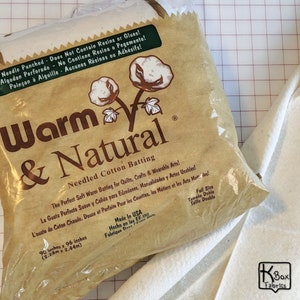 Batting Cotton Full Size Warm & Natural Needle Cotton Wadding Preferred Soft and Warm Quilting Batting Quilters Notions Crafting Essential