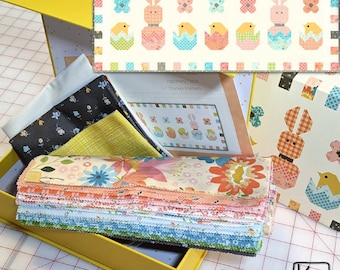 Table Runner Kit Easter Bunny & Chicks Hatchery Hack Keepsake Box Includes Pattern and Fabric The Perfect Gift for a Quilter