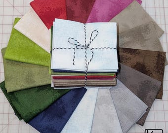 15 Fat Quarter Bundle Basic Blenders Riley Blake Line Shabby Quality Quilting Cotton Fabric