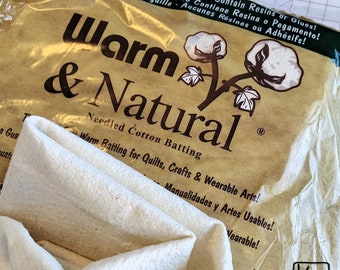 King Size Cotton Batting Warm & Natural Needle Cotton Wadding Preferred Soft and Warm Quilting Batting Quilters Notions Crafting Essential