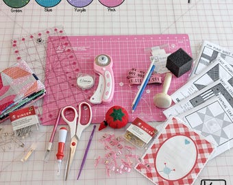 Sewing & Quilting Notions Gift Box Cutting Mat Rotary Cutter Ruler Fabric Scissors and More All the Essential Tools Supplies to Sew Quilt