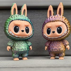 3D Printed Labubu Inspired Figurine: Handmade Art Toy Collectible