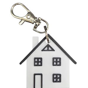 Smart NFC Home-sleutelhanger voor makelaars | Tik en volg | Digitaal visitekaartje | Betaallink | Sociale media | Linkboom | Website: