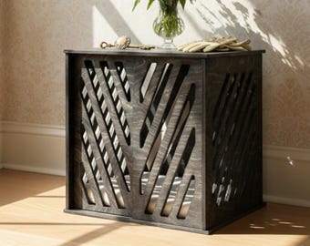 Modern Wood Dog Crate, Indoor Dog House, Kennel Furniture