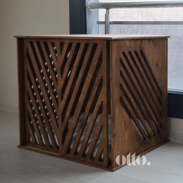 Moderne Hundekiste, Hundebett aus Holz, Hundehaus, Moderne Indoor Hundebox, Hundebett Große Hunde, Hundebett, Hundemöbel, Hundebox, Hundebett, Hundehütte