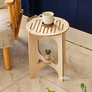 Wooden Coffee Table, Modern Style Coffee Table, Tooth Shape Coffee Table, End Table, Scandinavian Coffee Table, Minimalist Coffee Table,
