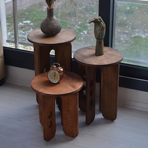 Wooden Coffee Table, Modern Style Coffee Table, Tooth Shape Coffee Table, End Table, Scandinavian Coffee Table, Minimalist Coffee Table,