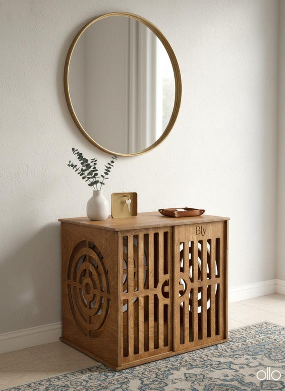 Modern Dog Crate, Wooden Dog Bed, Dog House, Modern Indoor Dog Crate, Dog Bed Large Dogs, Dog Bed, Dog Furniture,Dog Crate Furniture,Dog Bed