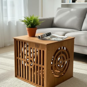 Modern Dog Crate, Wooden Dog Bed, Dog House, Modern Indoor Dog Crate, Dog Bed Large Dogs, Dog Bed, Dog Furniture,Dog Crate Furniture,Dog Bed image 13