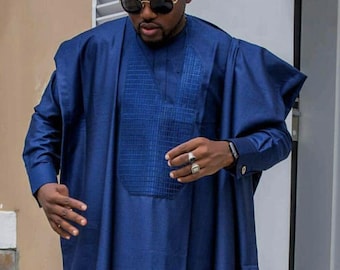 3pcs African Men Agbada | Agbada for Men | African Men Wedding Suit | Agbada for Wedding | Groomsmen Outfit | African Men's Clothing