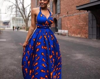 African Print Infinity Maxi Dress for women/African Print Dress for Women/ African Maxi Dress/Ankara dresses/African clothing for Women