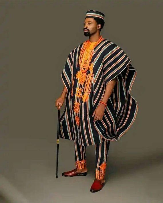 Stile Africano Uomini Vestito Nigeriano Tradizionale Uomo Vestiti Agbada Robe Abiti 2 Pezzo Set Lungo Dashiki Camicetta e Pantalone 10 XXXL