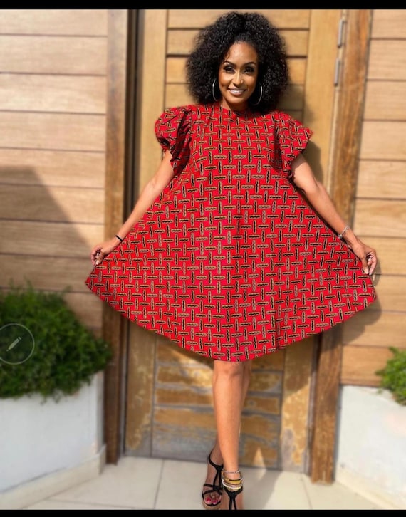 African Print Shift Dress for Women /African Print Dress for Women/ African Boubou Dress/Ankara Boubou/African Clothing for Women