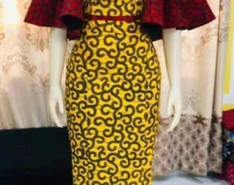 African Print Off Shoulder Dress for women, African Print Dress for Women, African Prom Dress , African clothing for Women
