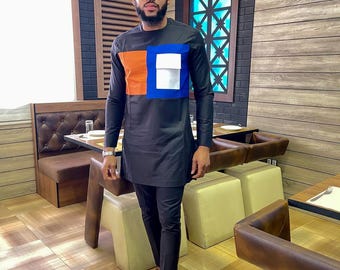 2 Piece African Suit for Men Dashiki Festival Suit Gift for Him African Attire Traditional Dashiki Men's Wedding Clothing Vintage Costume