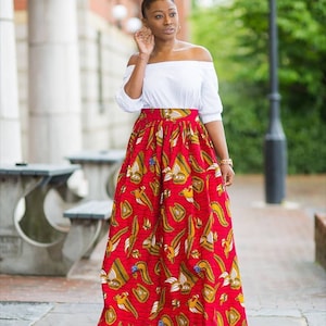 African Print Maxi Skirt for women/African Print Skirt for Women/ African Skirt /Ankara Skirt/African clothing for Women