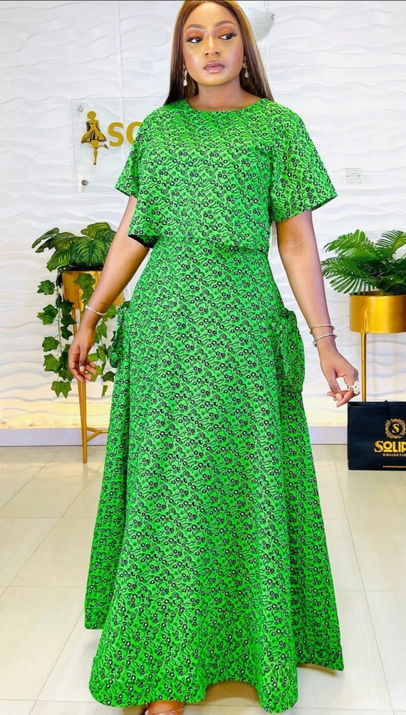 Two piece African dress for women/African Women's clothing/ African crop top and skirt/Ankara dresses/African clothing for Women