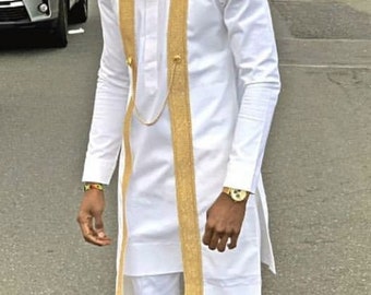 2 Piece African Suit for Men Dashiki Festival Suit Gift for Him African Attire Traditional Dashiki Men's Wedding Clothing Vintage Costume