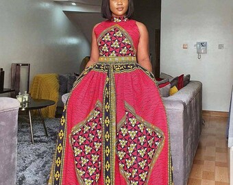 Robe longue à imprimé africain, robe africaine pour femme, robes africaines, robe d'Ankara, vêtements africains pour femmes, vêtements africains