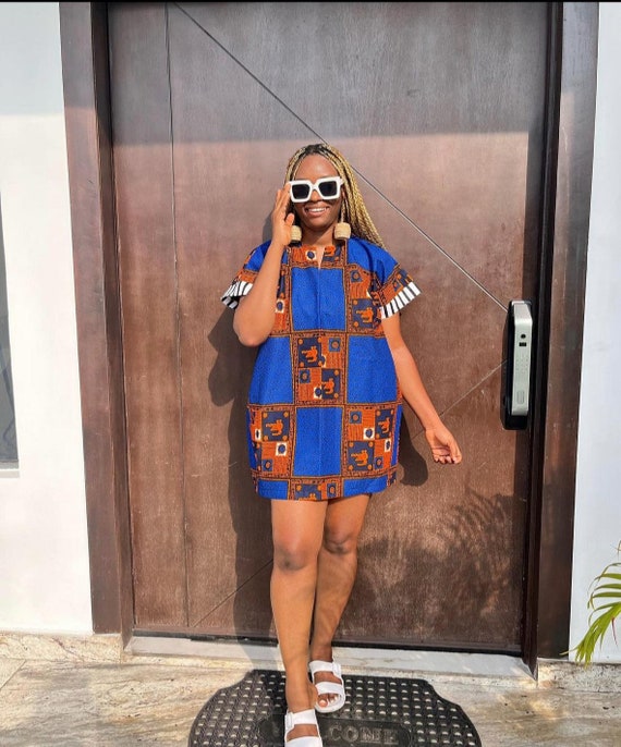 chinese dress ladies Awelewa African Print Dress