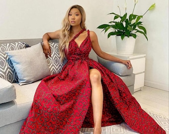 African Print Infinity Maxi Dress for women/African Print Dress for Women/ African Maxi Dress/Ankara dresses/African clothing for Women