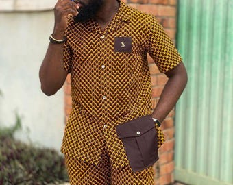 2 Piece African Suit for Men Dashiki Festival Suit Gift for Him African Attire Traditional Dashiki Men's Wedding Clothing Vintage Costume