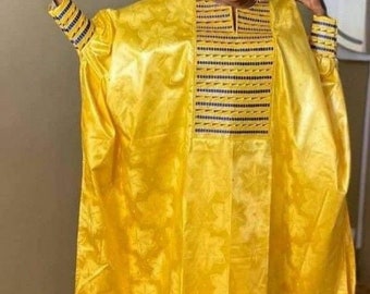 Traditional Bazin Boubou with Embroidery, Boubou Kaftan, Bazin Boubou, Senegalese Dress, Bazin Dress, Plus Size Dress, African fashion