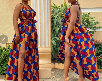 African Print Infinity Maxi Dress for women/African Print Dress for Women/ African Maxi Dress/Ankara dresses/African clothing for Women
