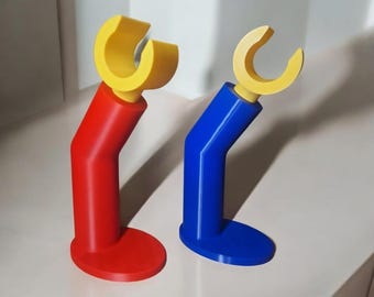 Soporte para auriculares estilo LEGO: accesorio de escritorio divertido y funcional