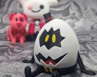 Hotel Egg Bois Hazbin, figura de personaje de dibujos animados, colección de fan art, chibi impreso en 3D