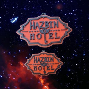 Unique Hazbin Hotel Bag Tag or Keyring - 3D Printed Custom Design - Perfect for Fans! Stand out with this one-of-a-kind accessory!