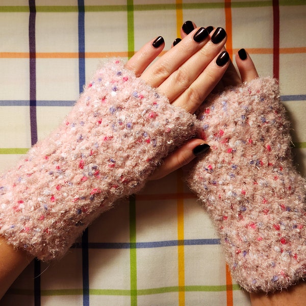 Cozy Handmade Crocheted Fingerless Mittens | Wrist and Arm Warmer | Stylish Winter Accessories for Warmth and Fashion