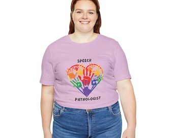 Speech Pathologist Heart Tee: SLP Appreciation Gift, Soft Cotton Shirt