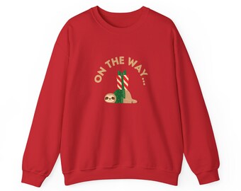 Cozy Slothmas: Merry Christmas Sweatshirt with Adorable Sloth
