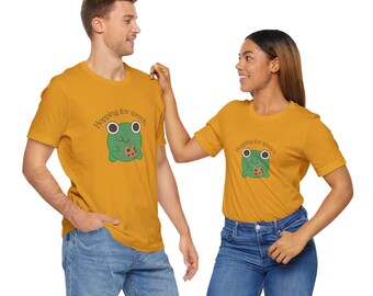 Cute Frog Graphic Tee, Funny Animal Shirt, Hopping for Speech T-shirt, Gift for Nature Lovers, Casual Wear, Kids and Adults