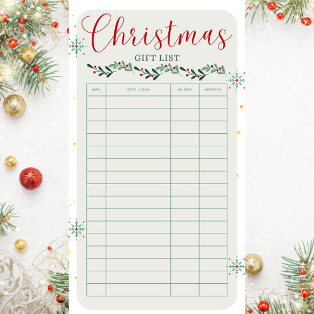 Christmas Gift List Printable Gift - Il 1080xN.5608262287 Hiv0 