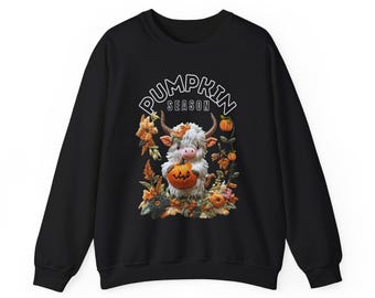 Comfort Colors Pumpkin Season Sweatshirt, Halloween Thanksgiving Gift
