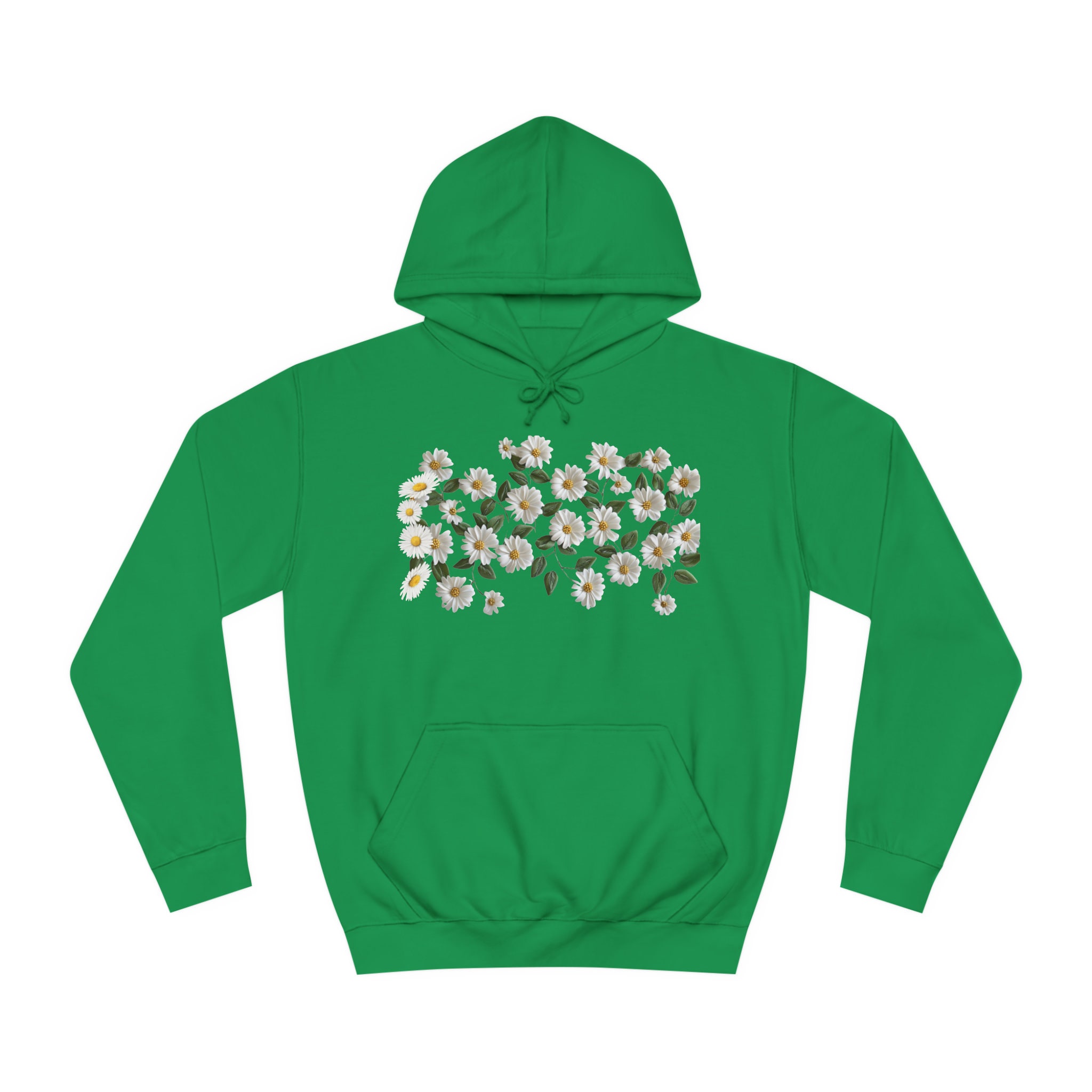 [GRAVER]★GREEN FLOWER SMILE EMBROIDERY HOODIE Designer fashion, Seoul-fully created | W Concept