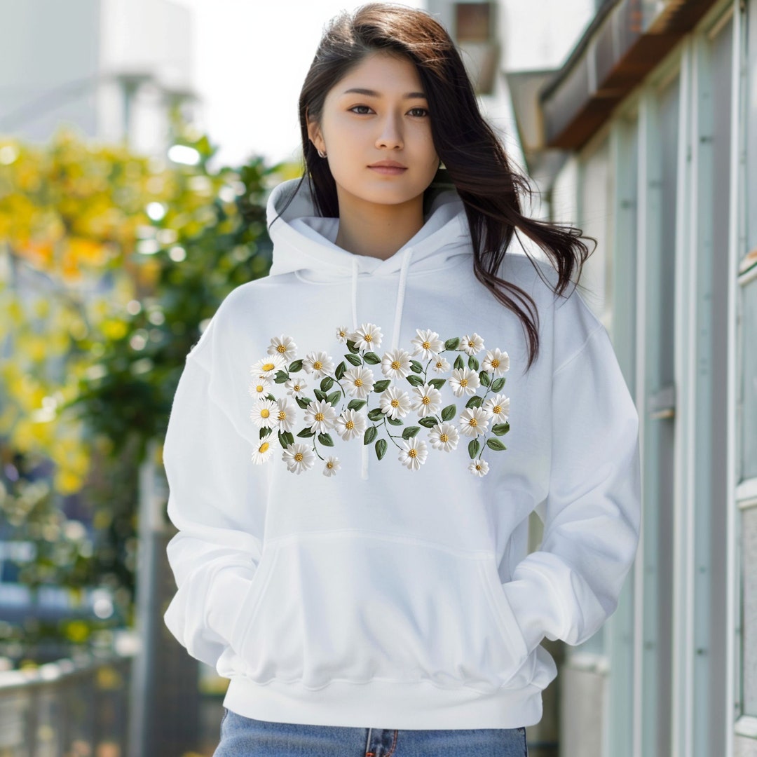 Flower Sweatshirt, Flower Hoodie, Women Hoodie, Embroidered,sweatshirts Hoodies,plus Size,flower Girl Gifts, Floral Gift, Girlfriend Gift - Etsy Flower Sweatshirt, Flower Hoodie, Women Hoodie, Embroidered,sweatshirts Hoodies,plus Size,flower Girl Gifts, Floral Gift, Girlfriend Gift - Etsy