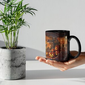 Spooky Halloween Ceramic Mug: Pumpkin Spice, Funny Coffee Cup