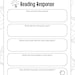 Reading Response Teacher Resource - Etsy